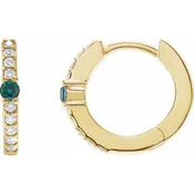 Alexandrite Hoops