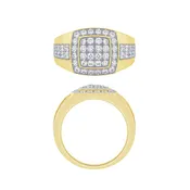 14K 1 1/2Ct Men's Diamond Ring