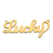 10K Polished Matura Font Name Plate