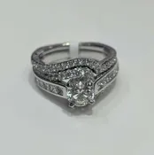 2.50 CT.T.W Diamond Bridal Set in 18k White Gold
