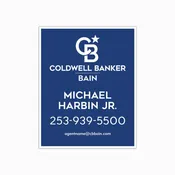 CBB-P1 (30″x24″) Personalized Plywood Hanging Yard Sign (2-sided)