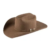 American “Lucky” Hat 7X Pecan Felt Cowboy Hat 4 1/4″ Brim