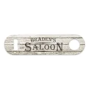 Bar Style Saloon Personalized Bottle Opener with Name