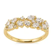 14k Yellow Gold Natural Diamond Wedding Band 7/8 ct. tw.