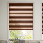 2 Inch LEVOLOR Classic Walnut Faux Wood Blinds
