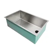 28" Stainless Steel Undermount Kitchen Sink - Single Bowl - Offset Reversible Drain - 10" Depth (5S28c-10)