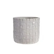 9” Woven Stoneware Planter