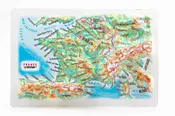France Raised Relief Map, Souvenir size