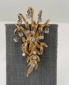 Gold Estate Diamond Brooch