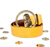 MC Medallion Logo Cognac Belt