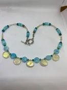 #13 Lemon Quartz, Amazonite and Turquoise Necklace