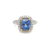 14KT Sapphire and Diamond ring