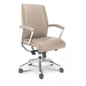Altitude Sand Leather Mid-Back Executive Chair