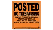 12" x 12" Self-Supporting Premium Posted Signs