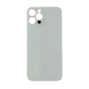 iPhone 12 Pro Back Glass with Large Camera Hole - No Logo - Silver