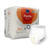 Absorbent Underwear Abena® Premium Pants XL1 Pull On with Tear Away Seams Adult X-Large Unisex Disposable Heavy Absorbency #1000021328