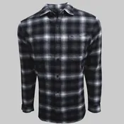 Aspen Black And White Cotton Flannel Shirt (25020)