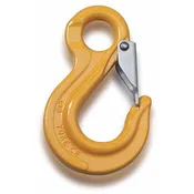 15 Ton Grade 80 Eye Sling Hook - YOKE ABS Approved Heavy-Duty Rigging Hook - 7/8"