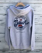 Beach Co. Zip Hoodie Heather Gray