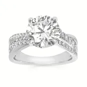 3-Row Twist Engagement Ring