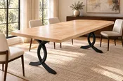 Glue-Up Hardwood Dining Table