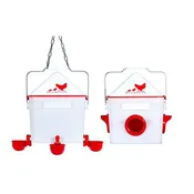 Chick2Chicken 10lb Chicken Feeder and 2 Gal Waterer - 2025 Version