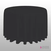 120" Round Table Cover, Black