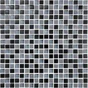 5/8×5/8 Black Timber Glass Slate Blend