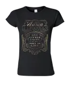 Aaron Lewis Ladies Angels and Whiskey Tee (Black)