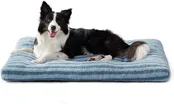 Blue Comfy Fluffy Dog Bed LA15
