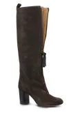 CHLOE Zip Front Knee High Boots