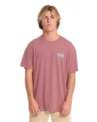 Billabong Heritage Arch WW Premium Short Sleeve Tee Men's Red Dahlia