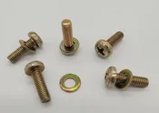 409-039-784-Q100 Screw, M5x16, Pan Head, DIN7985, Steel, with washer DIN125