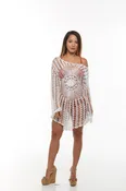 Long Sleeve Crochet Cover up Style #7341