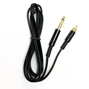Beacon Silicone Tattoo RCA Cord Black, 6 Feet