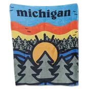 Blanket - "Michigan Trees" 51" x 60" Throw Blanket