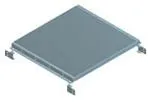 0.31" Stencil Frame Zig-Zag Center Shelf with 55 Slots, 36"