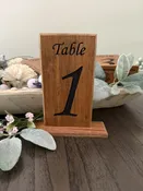 Bamboo table numbers — Taylormadewoodworks