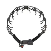 Herm Sprenger Ultra-Plus Black Stainless Training Collar with Center-Plate and ClicLock