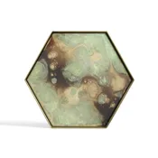 Moss Organic glass valet tray