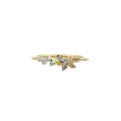 10K Yellow Gold & 1/10ctw Diam