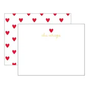 Heart Flat Notecards- Chi Omega