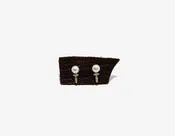 14k Gold Pearl & Diamond Stud Earrings