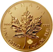 1/10 OZ Gold Canadian Maple Leaf