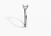 14K White Gold Princess Cut 0.50 Carat of  Diamond Ring