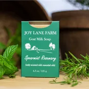 4.3oz Goat Milk Soap Spearmint Rosemary
