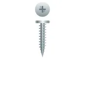 10-12 x 1 Phillips Pancake Head Sheet Metal Screw Coarse Thread Zinc Plated
