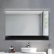 COLINE 40" x 24" Rectangular Black Frameless LED Mirror
