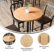 FS30RD Solid Wood Table Top Only