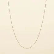 Adjustable Cable Chain in Sterling Silver (16-18 inches and .7mm wide)